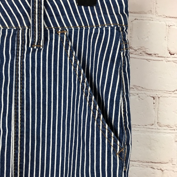 Forever 21 Striped High Waist Wide/flare Leg Jeans - Picture 11 of 13